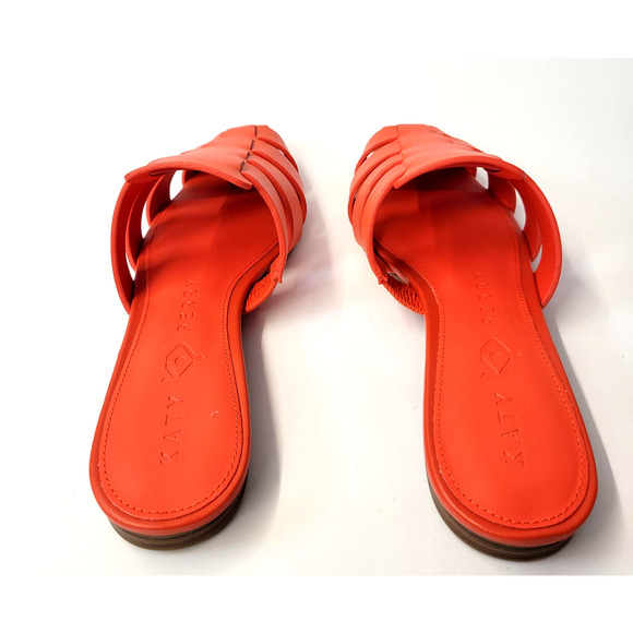 Katy Perry The Confidant Fisherman Shoes Womens Size 8.5M Orange Mule Sandals - Picture 10 of 16